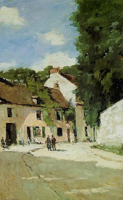 Rue a Mortefontaine 1880. Albert-Charles Lebourg