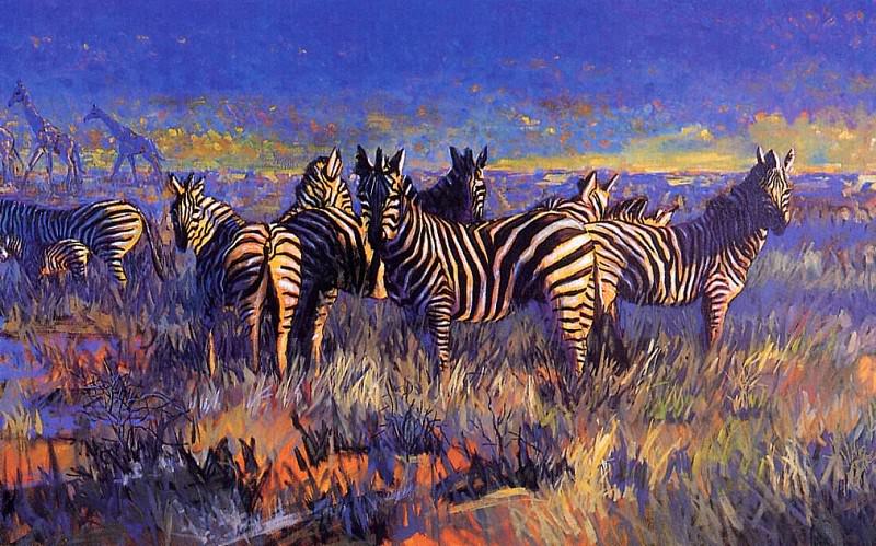Lee, Terry - Zebra with Giraffes (end. Терри Ли