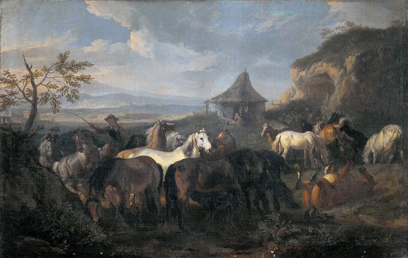 Табун лошадей. Питер ван Блумен