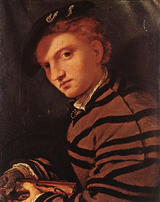 Молодой человек с книгой, 1525-26. Лоренцо Лотто