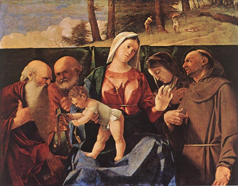Madonna and Child with Saints. Lorenzo Lotto