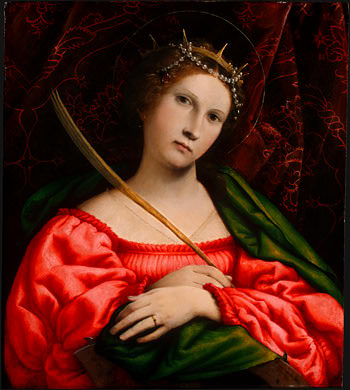 SAINT CATHERINE, 1522. Lorenzo Lotto