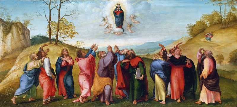 Assumption of the Virgin. Lorenzo Lotto