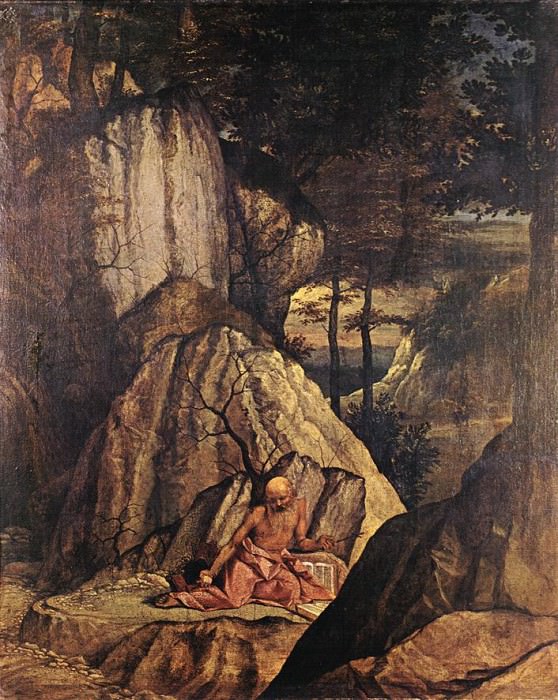 Penitent St Jerome. Lorenzo Lotto