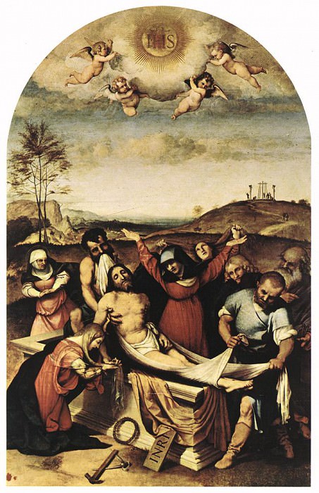 Положение во гроб, 1512. Лоренцо Лотто