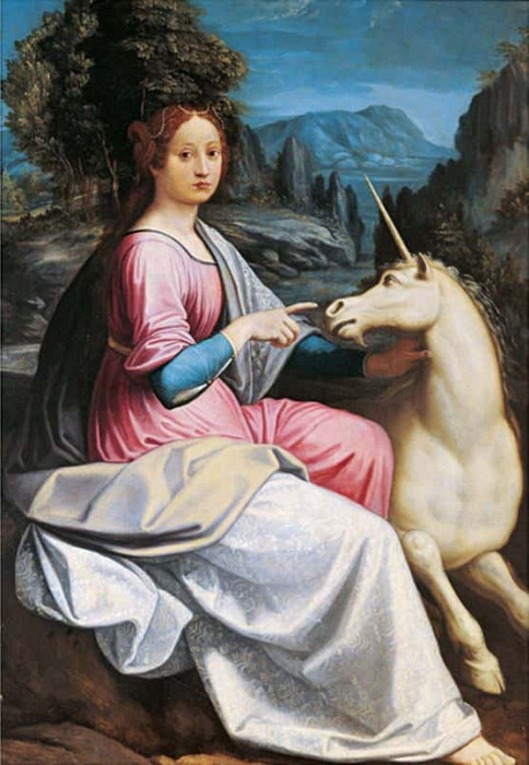 The Lady and the Unicorn Probably Giulia Farnese. Luca Longhi