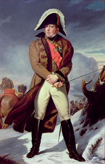 Portrait of Marshal Michel Ney (1769-1815) Commander of the Rear Guard, during the Retreat from Russia, November 1812. Jean Charles Langlois