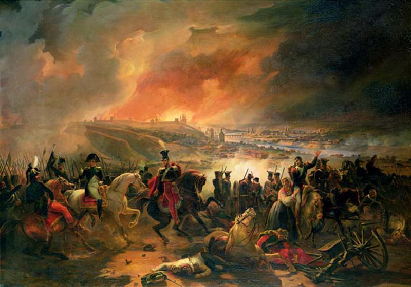 The Battle of Smolensk, 17th August 1812. Jean Charles Langlois