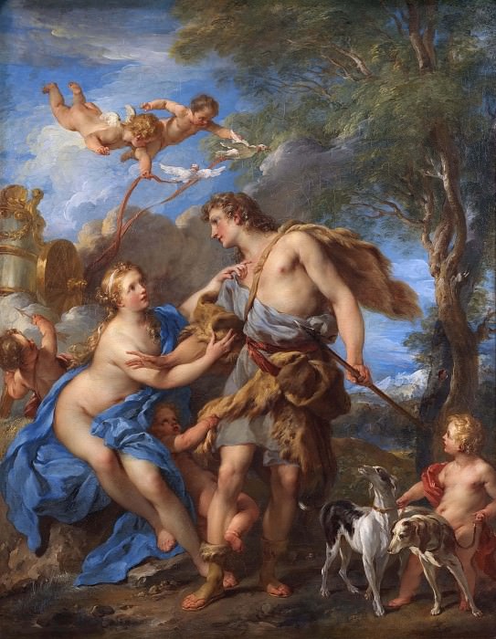 Венера и Адонис. Франсуа Лемуан