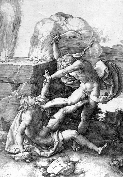 Cain killing Abel, Lucas Van Leyden