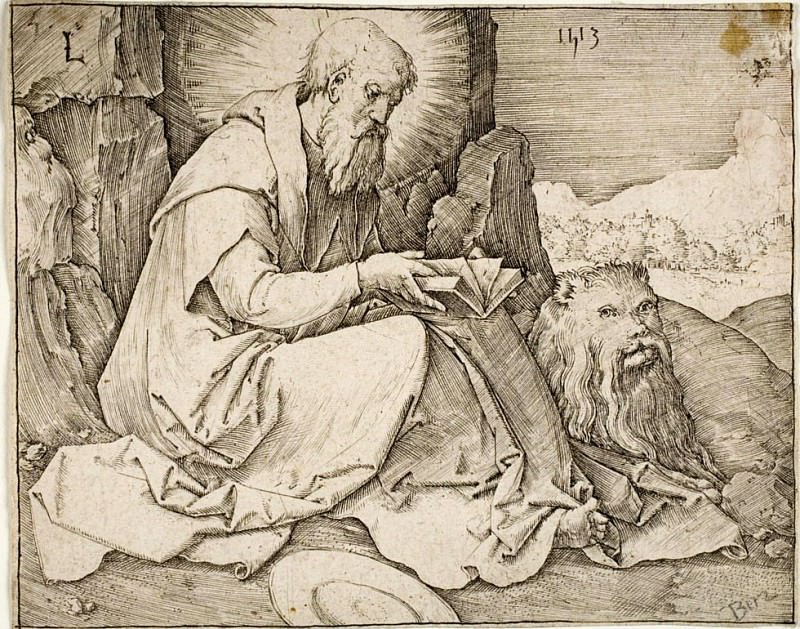 St. Jerome, Lucas Van Leyden
