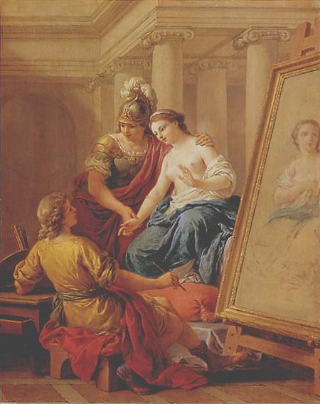 Apelles paints Campaspa. Louis Jean François Lagrenée