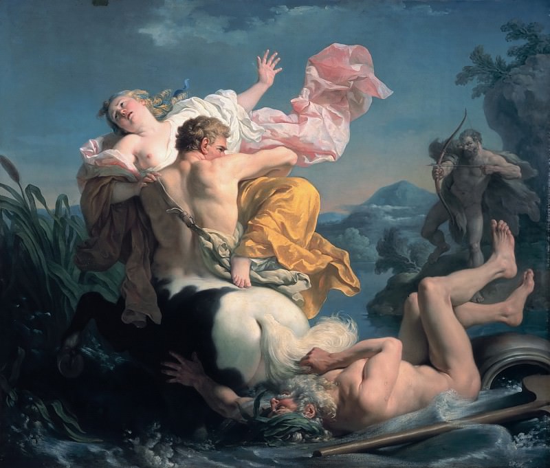 The Abduction of Deianeira by the Centaur Nessus. Louis Jean François Lagrenée