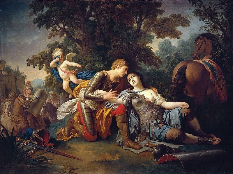 Tancred and Clorinda. Louis Jean François Lagrenée
