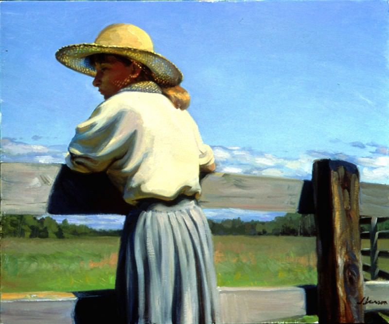 1999 A View Of Spring 20by24in. Jeffrey T Larson