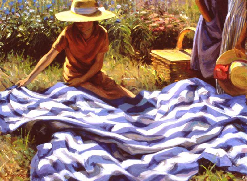 2001 Picnic Blanket 30by40in. Jeffrey T Larson