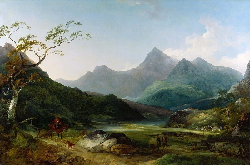Snowdon from Capel Curig. Philip James de Loutherbourg