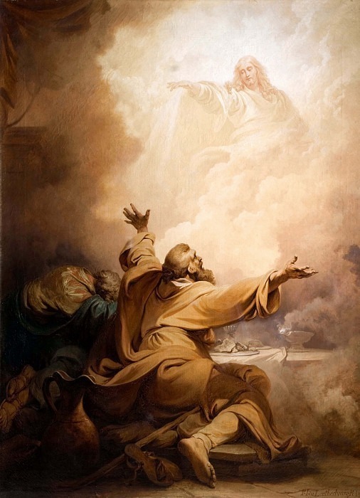 Христос является ученикам в Эммаусе. Филипп Якоб Лютербург