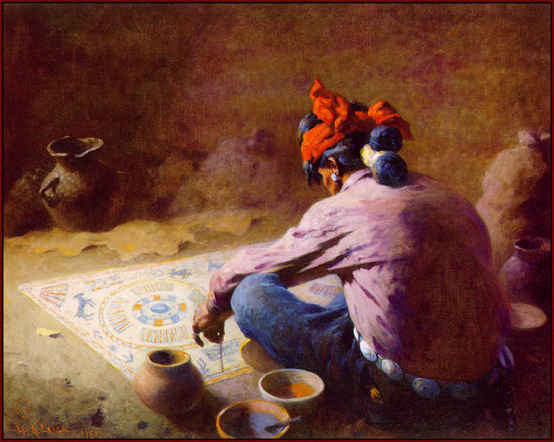 The-Sand-Painter. William Robinson Leigh