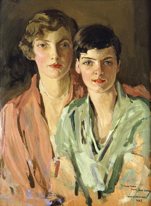 The Sisters, Joan and Marjory. Sir John Lavery