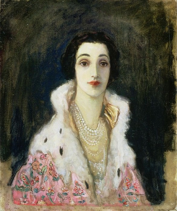 Portrait of the Countess of Rocksavage Sybil Sassoon. Sir John Lavery