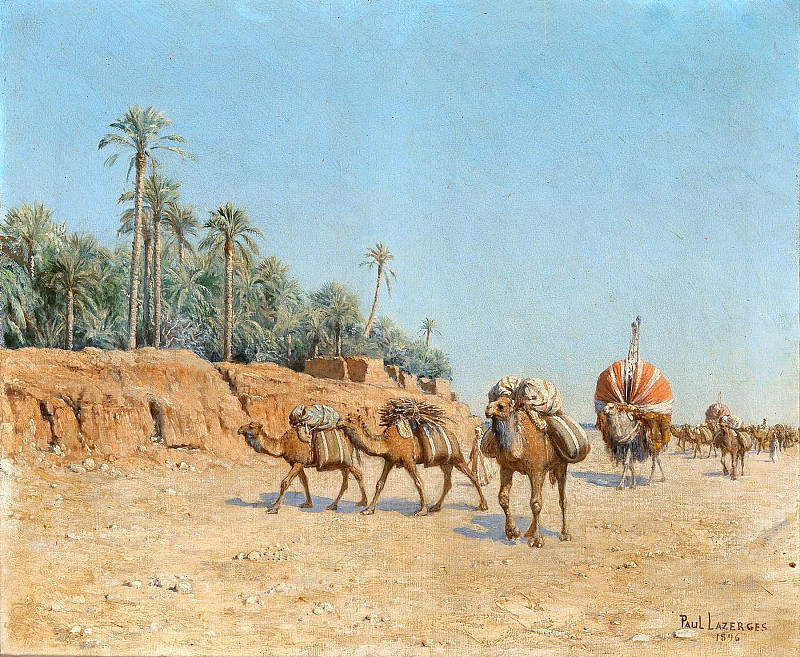The Caravan. Jean Baptiste Paul Lazerges