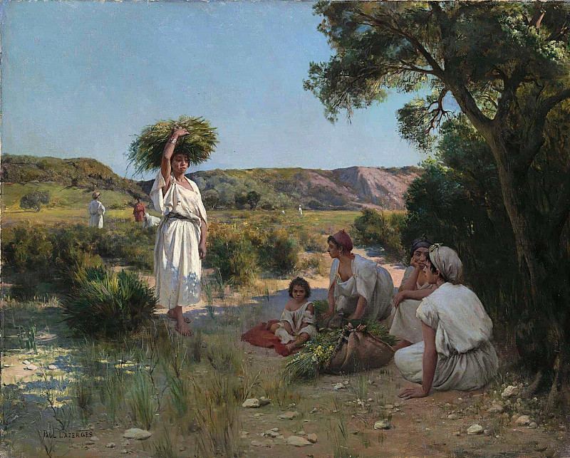 Gleaners Resting in the Shade. Jean Baptiste Paul Lazerges