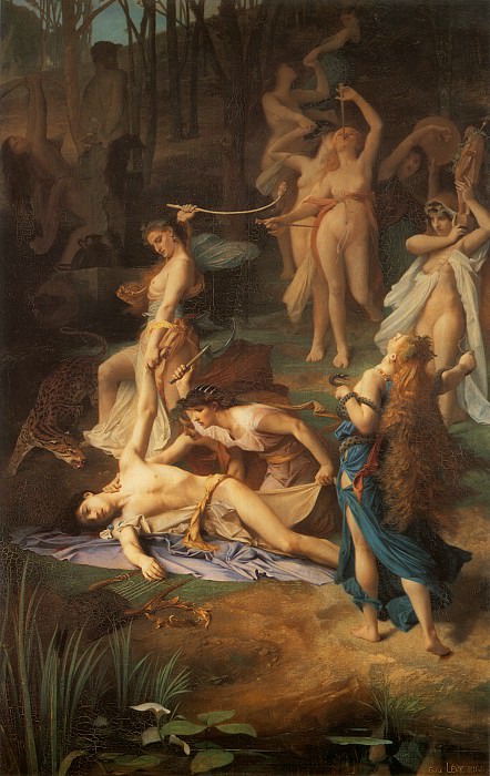Death of Orpheus. Emile Levy