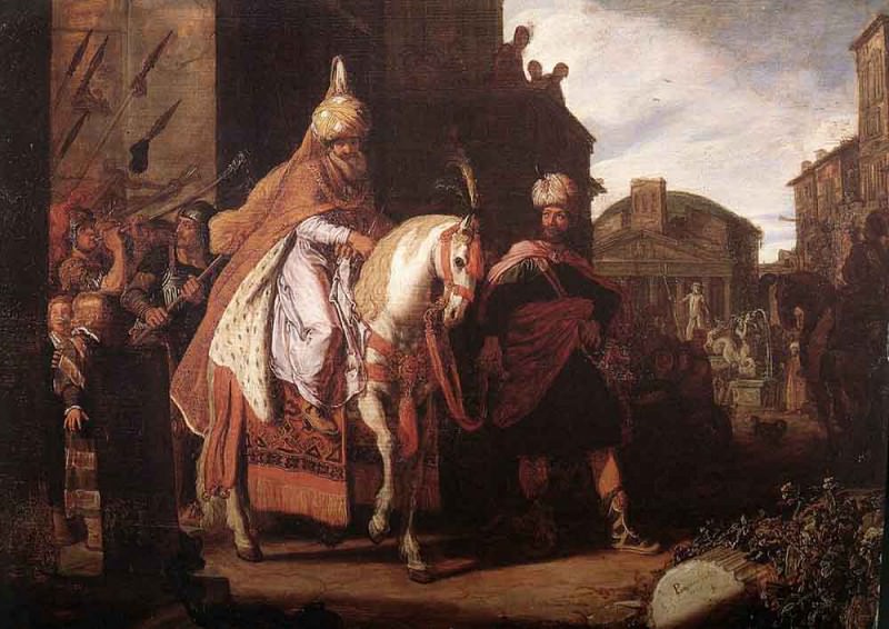 Pietersz The Triumph Of Mordecai. Pieter Lastman