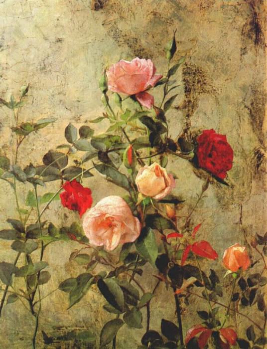 lambdin roses on the wall 1874. George Cochran Lambdin