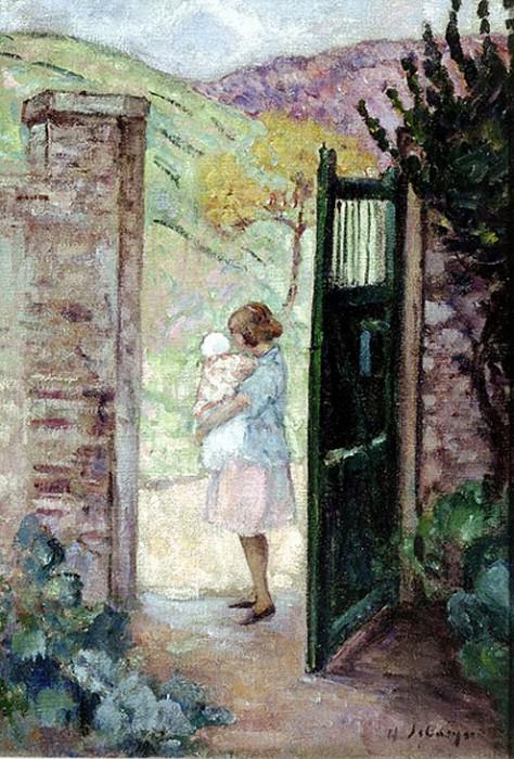Girl by the Gate. Henri Lebasque