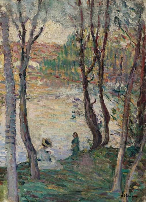 By the river Yaudet. Henri Lebasque