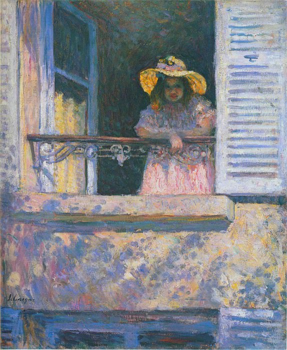 Young Girl in a Window. Henri Lebasque