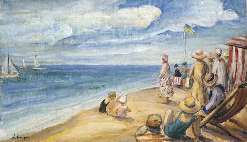 On the Beach. Henri Lebasque