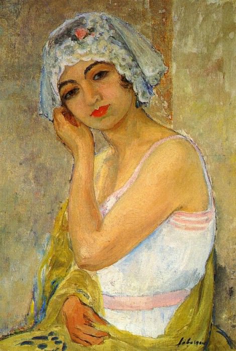 Seated Young Woman. Henri Lebasque