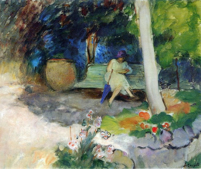 В саду. Анри Лебаск