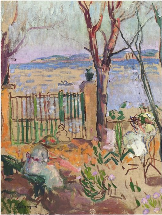 Garden by the Sea in St Tropez. Henri Lebasque