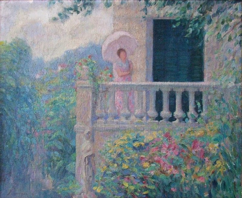 Lady on the Balcony. Henri Lebasque
