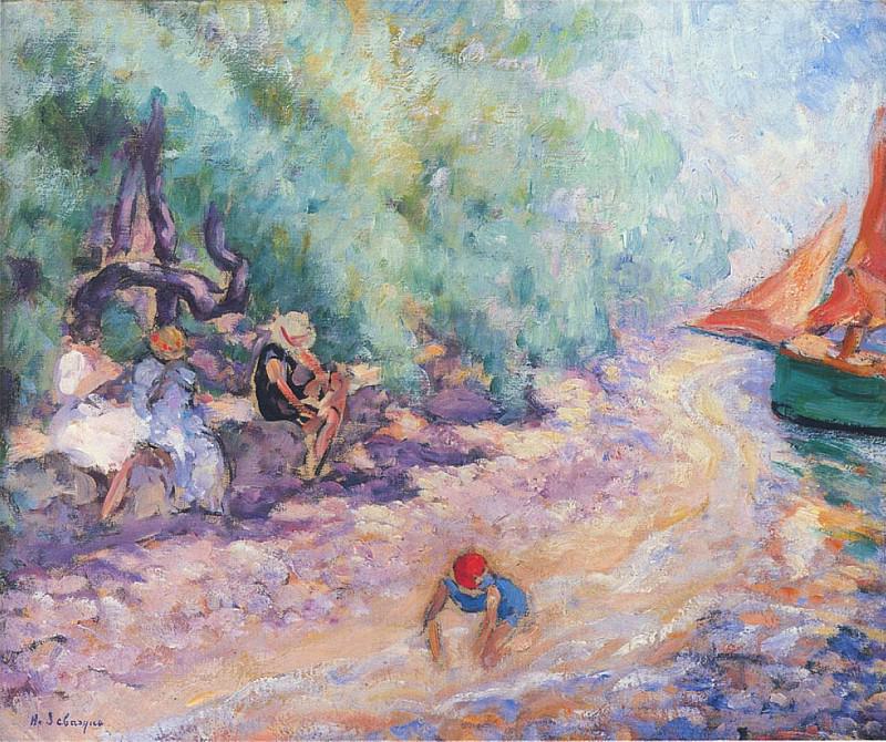 Bathers by the River. Henri Lebasque