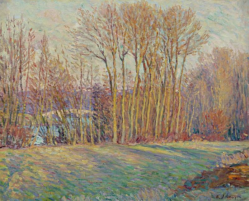 Poplars in Eragny. Henri Lebasque