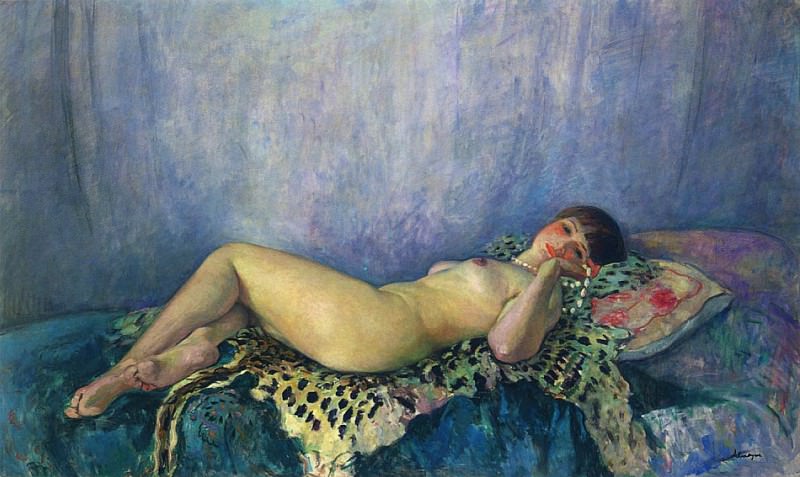 Nude on a Leopard Skin. Henri Lebasque
