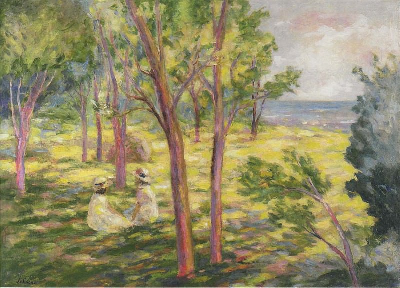 Two Girls in a Landscape. Henri Lebasque