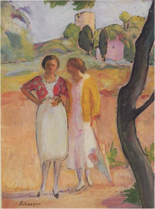 Две дамы на прогулке. Анри Лебаск
