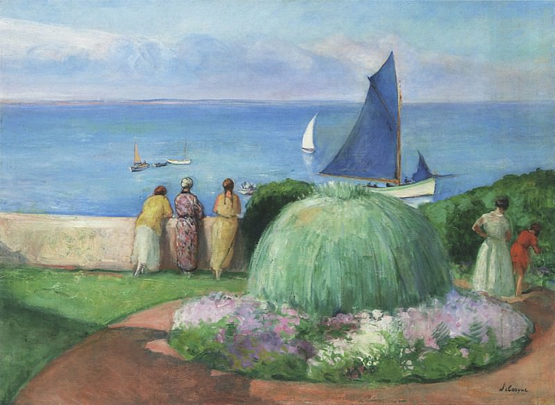 The Blue Sail at Prefailles. Henri Lebasque