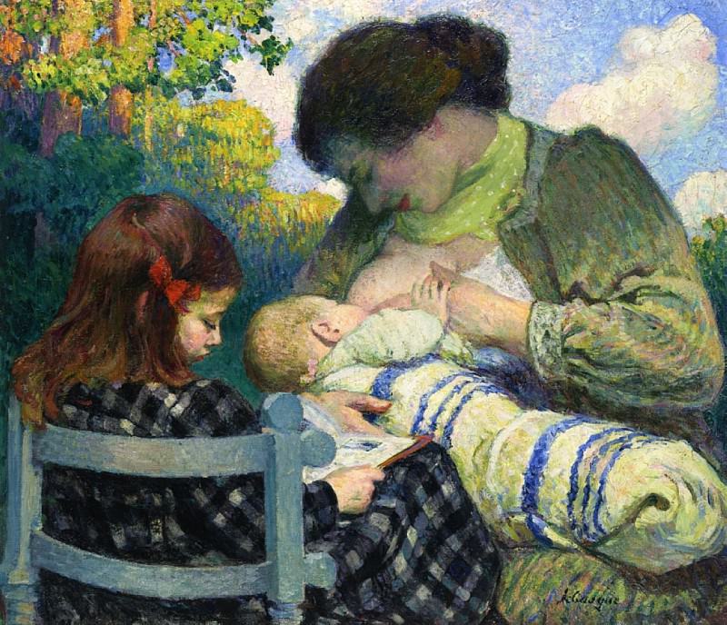 Motherhood Madame Lebasque and Her Children. Henri Lebasque