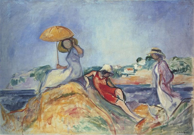 Three women by the sea. Henri Lebasque