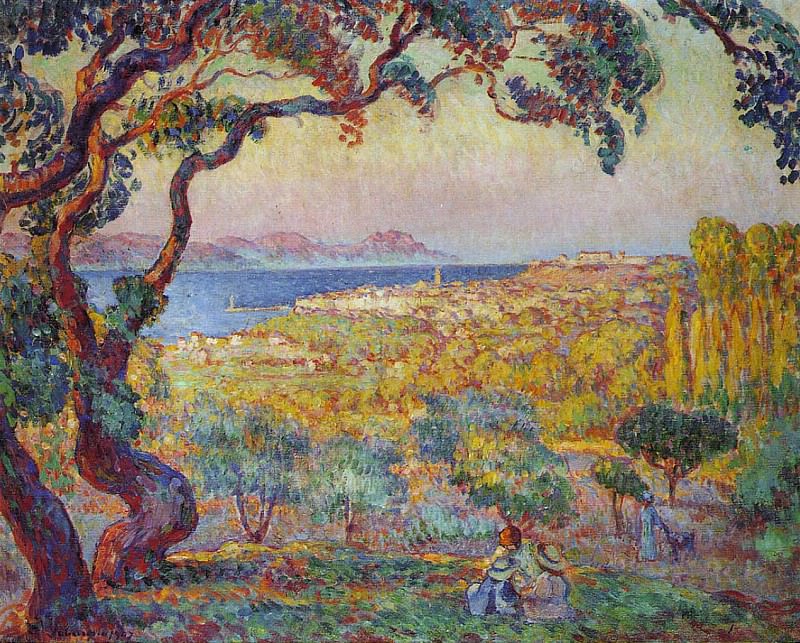 The Bay at St Tropez. Henri Lebasque