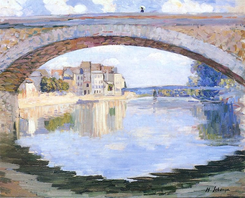 The Pont of the Marne at Lagny. Henri Lebasque