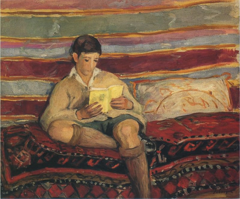 Young Boy Reading. Henri Lebasque