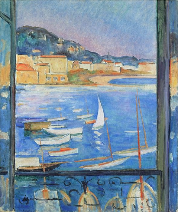 Window Overlooking the Port. Henri Lebasque